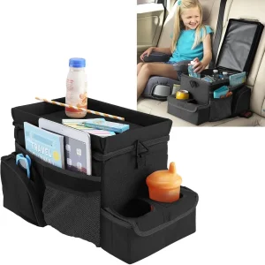 Car Caddy Organizer 6 Storage Pockets, Black