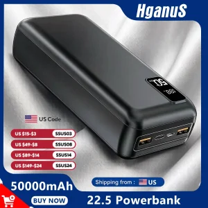 50000mAh Portable Powerbank 22.5W Fast Charger