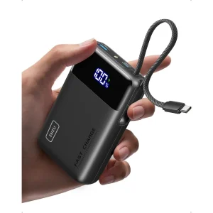 20000mAh Portable Charger with Built-in USB-C Cable