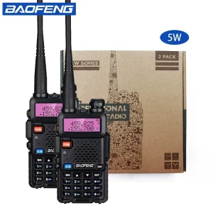 2pcs High Power Dual Band Two Way Radio Walkie Talkies