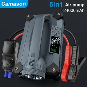 Car Jump Starter with Air Compressor Tire Inflator and Power Bank
